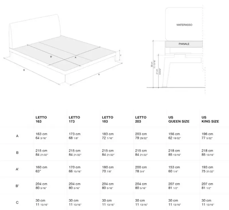 Flexform Feel Good Letto Matrimoniale