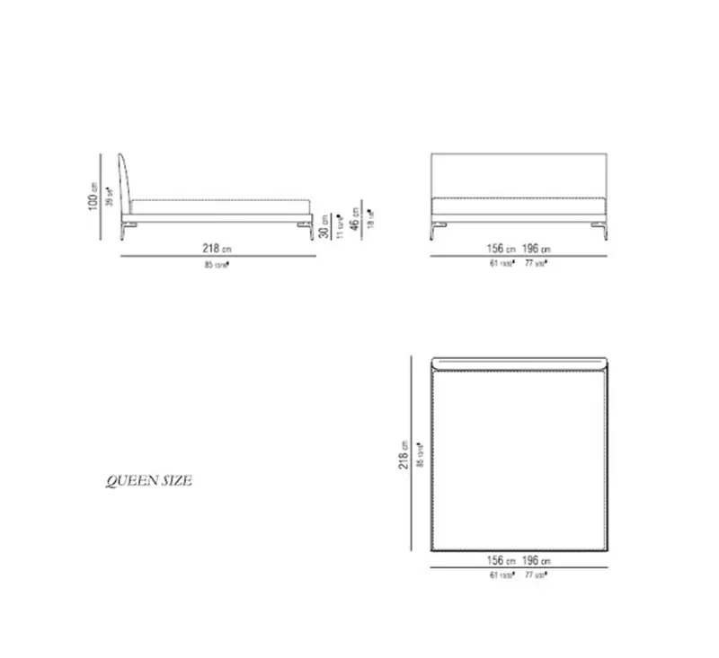 Flexform Feel Good Letto Matrimoniale