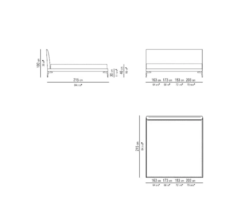 Flexform Feel Good Letto Matrimoniale