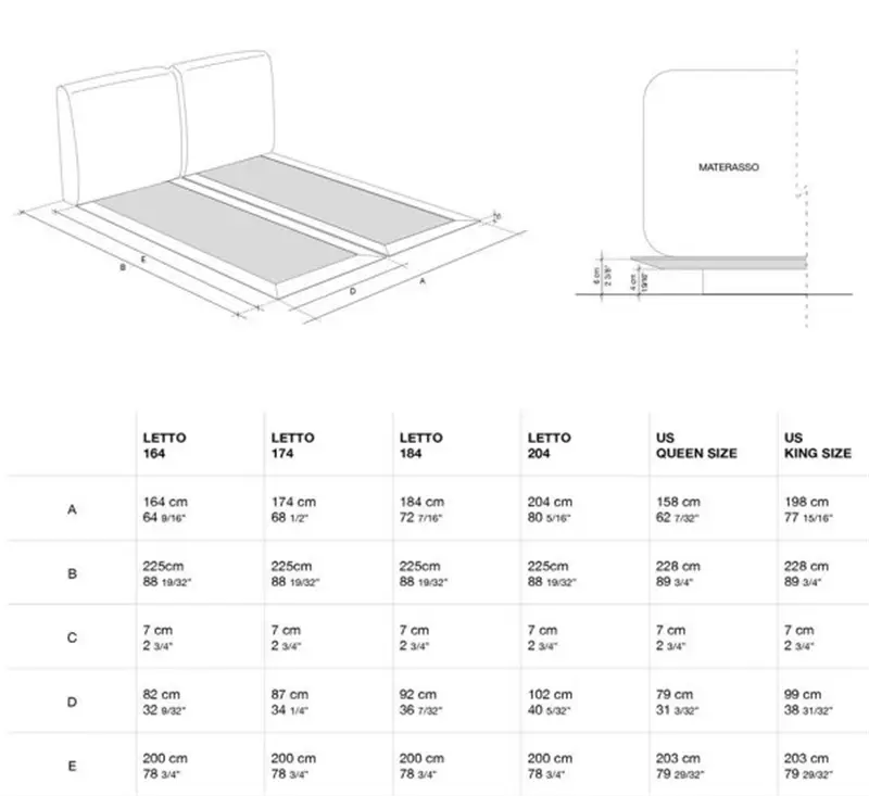 Flexform Grandemare Letto Matrimoniale