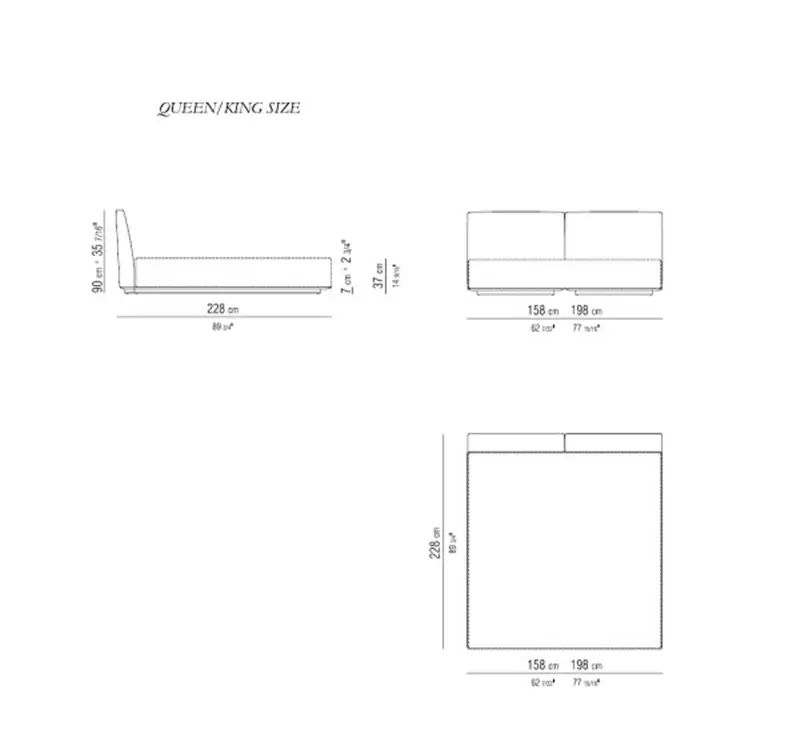 Flexform Grandemare Letto Matrimoniale