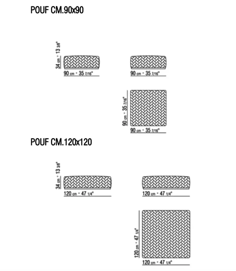 Flexform Carmen Pouf