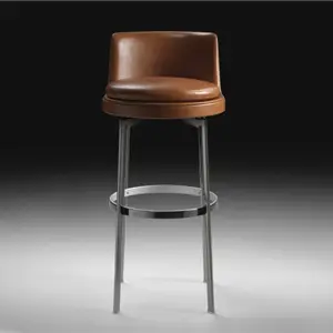 Flexform Feel Good Sgabello In Pelle