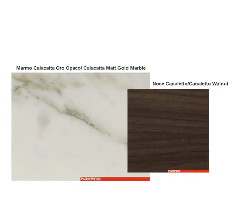 Flexform Brig Tavolino - Quadrato 40x40 cm in Calacatta oro