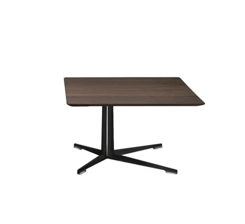 Flexform Fly Tavolino - 80x80 Noce Canaletto/Brunito