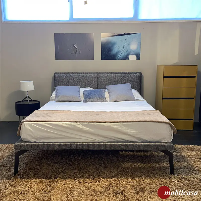 Flexteam Letto James B per rete 160x200 cm - tessuto Samba COL.S11/9 C