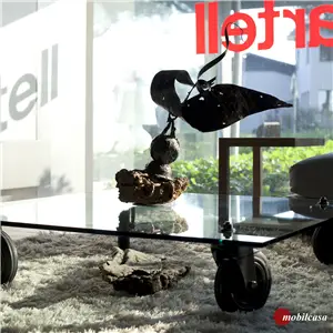 Fontanaarte Fontanaarte Tavolo con ruote - 120x120xh.25 cm