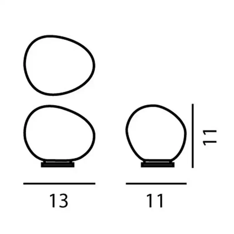 Foscarini Gregg piccola Lampada da tavolo on/off