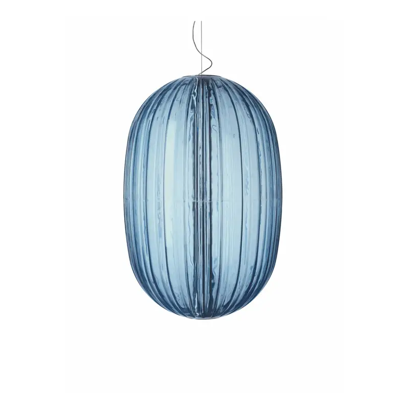 Foscarini Plass media lampada da tavolo con dimmer - Azzurro