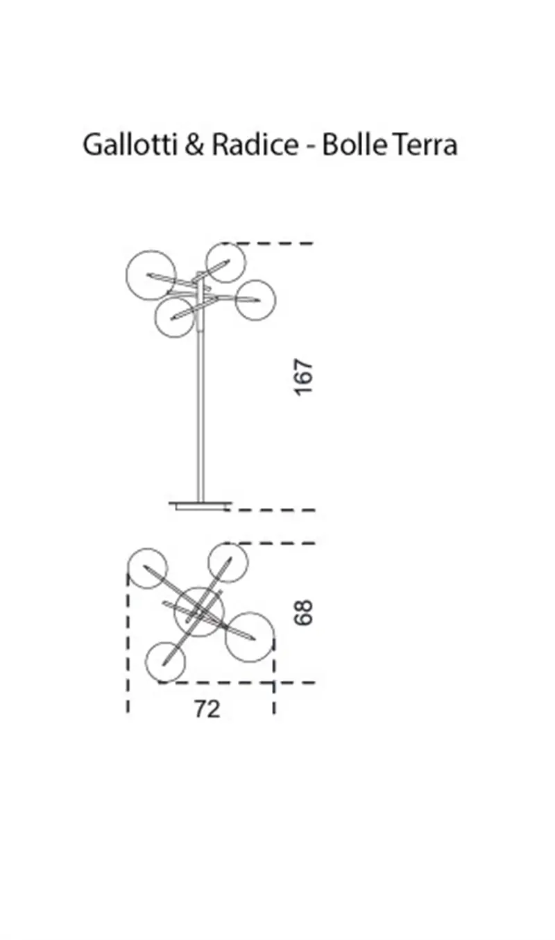 Gallotti&Radice Bolle Lampada da Terra