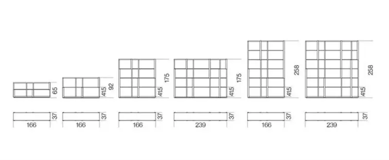 Gallotti&Radice Tortona Libreria Piani In Cristallo