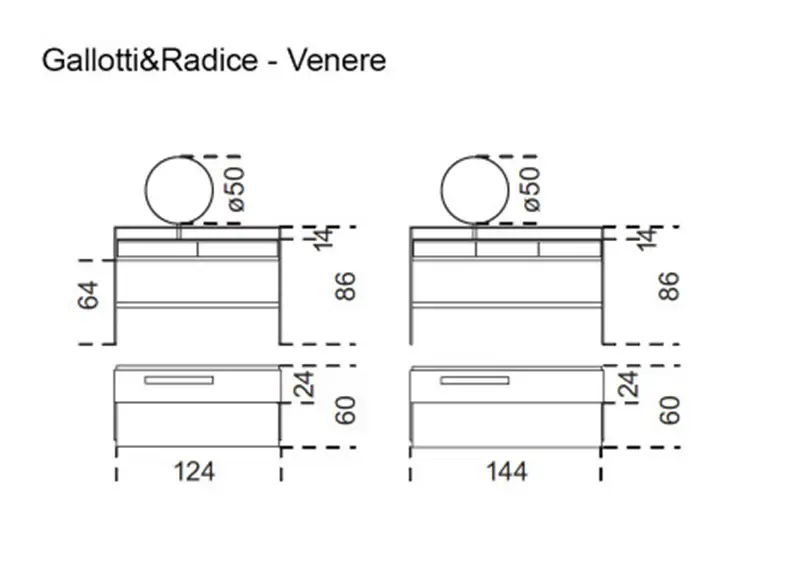 Gallotti&Radice Venere Scrittoio-Vanity