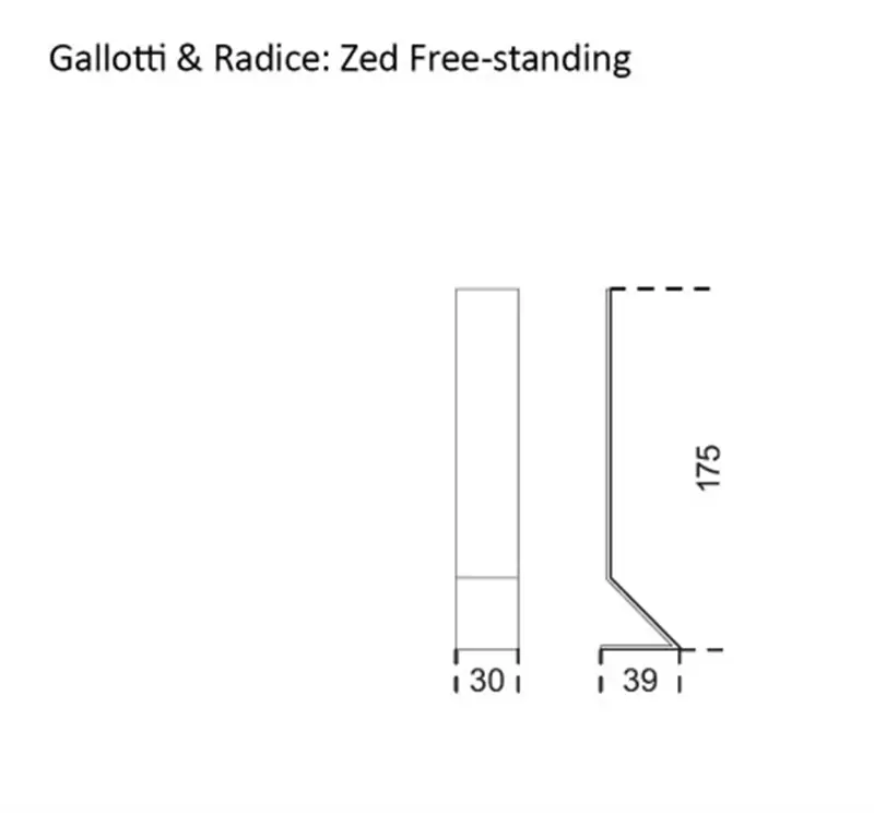 Gallotti&Radice Zed Specchio Autoportante