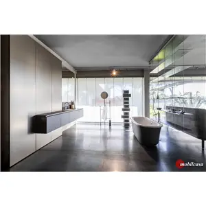 Glass 1989 Vasca modello MALMO cm. 168X76 a posa libera, finitura soft touch finitura antracite colonna normale