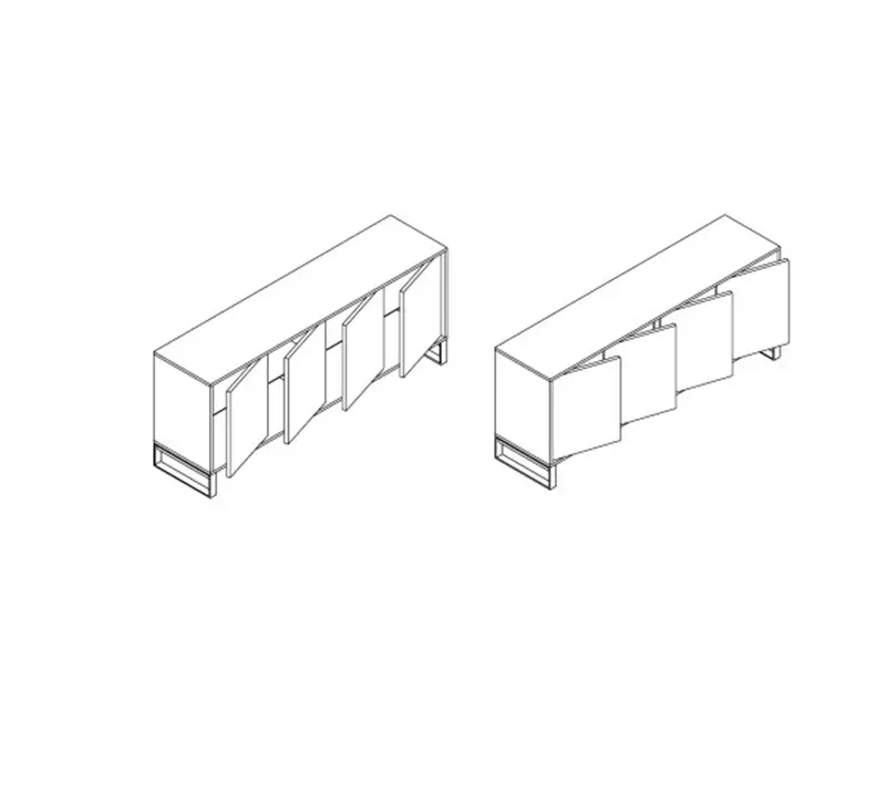 Horm Oblique Contenitore 4 Ante