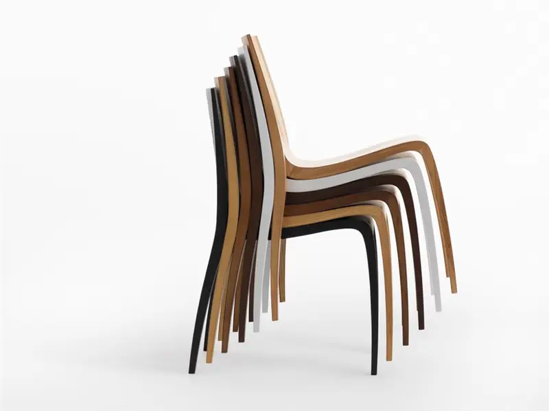 Horm Ki sedia in noce canaletto