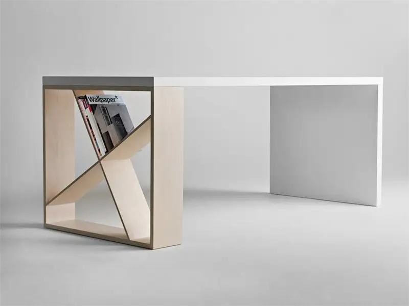 Horm J-Table Tavolo 180 faggio imbiancato