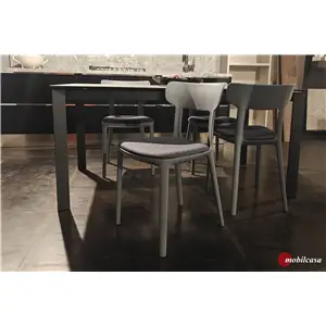 <span class="brand">Infiniti</span> Canova set da 4 sedie - telaio Grigio argento R7001 Rivestimento Tessuto Aurim Byte