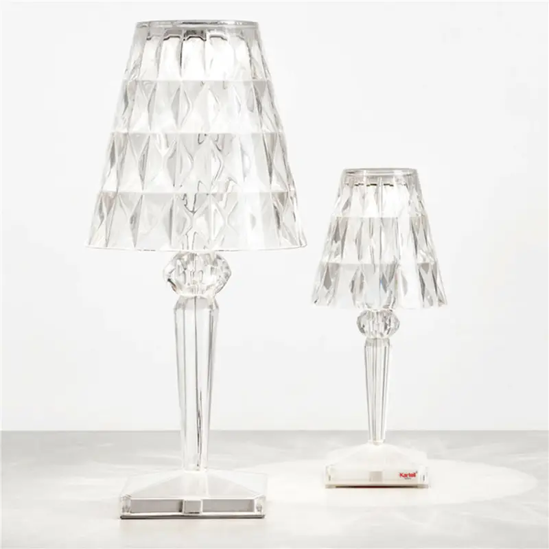Kartell Big Battery lampada a batteria - cristallo