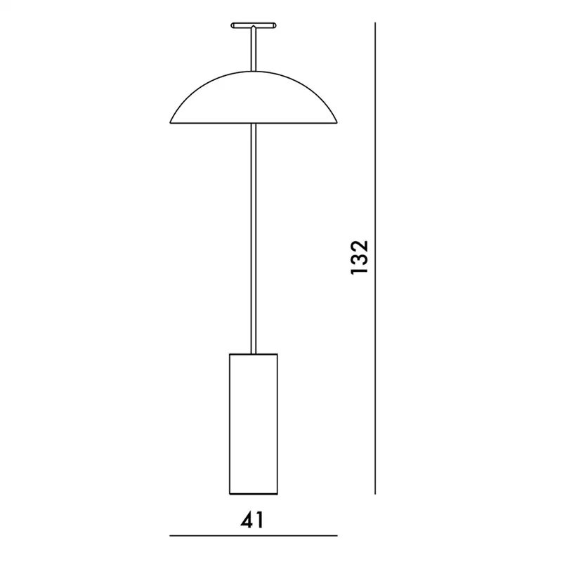 Kartell Geen-A lampada da terra - bianca