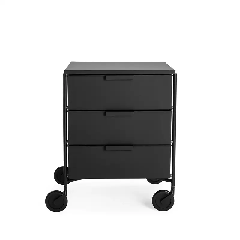 Kartell Mobil MAT Tre Cassetti - nero