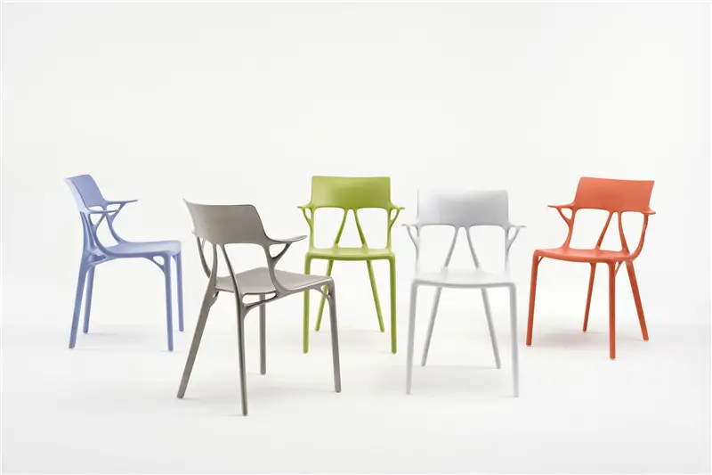 Kartell A.I. coppia di sedie colore bianco