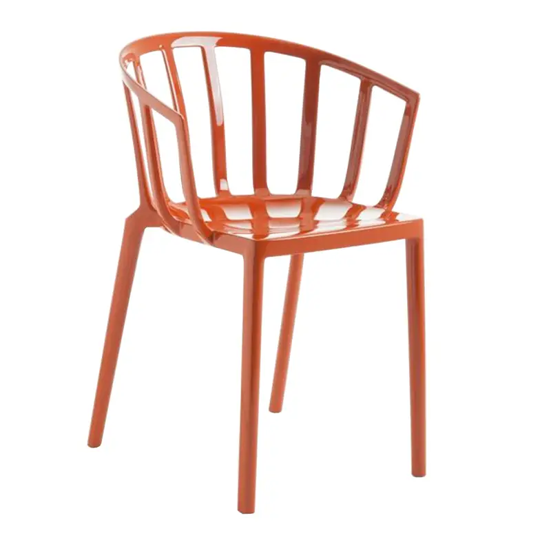 Kartell Venice coppia di poltroncine colore ruggine