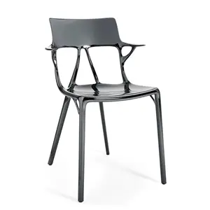 <span class="brand">Kartell</span> A.i. metal coppia di sedie finitura titanio
