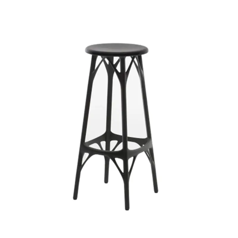 Kartell A.I. Stool Light coppia di sgabelli h. 65 cm - Nero