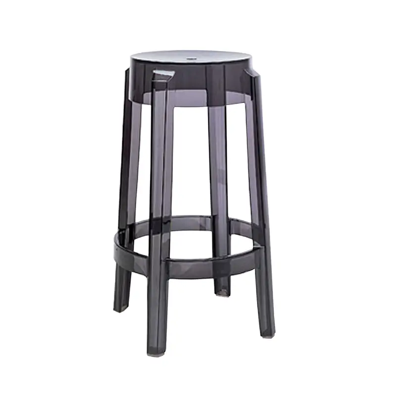 Kartell Charles Ghost coppia di sgabelli h.65 cm – fumè