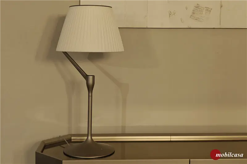 Kartell Angelo Stone lampada da tavolo champagne