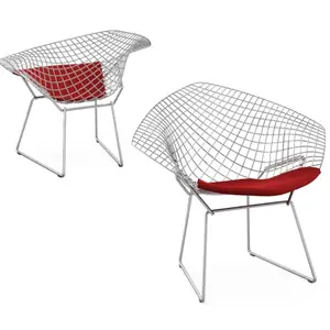 Knoll Bertoia Diamond poltroncina con cuscino