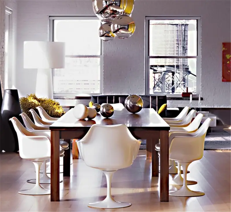 Knoll Tulip Poltroncina Girevole con cuscino