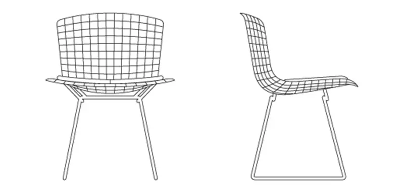 Knoll Bertoia Sedia