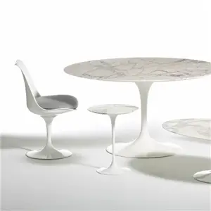 Knoll Tulip Sedia Girevole con Cuscino