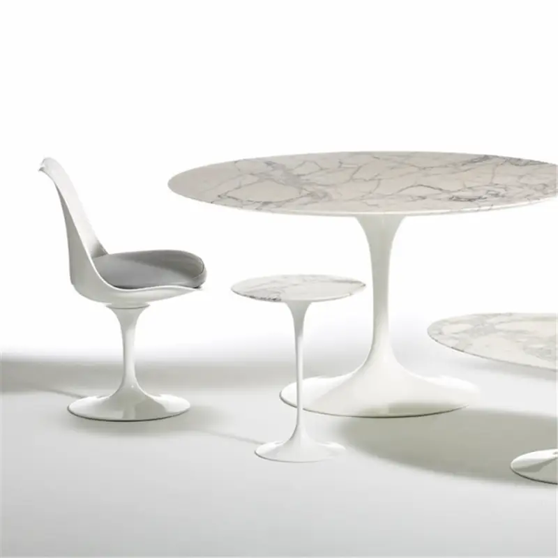 Knoll Tulip Sedia Girevole con Cuscino