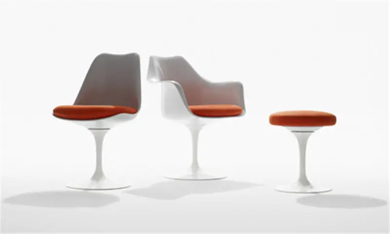 Knoll Tulip Sedia Girevole con Cuscino