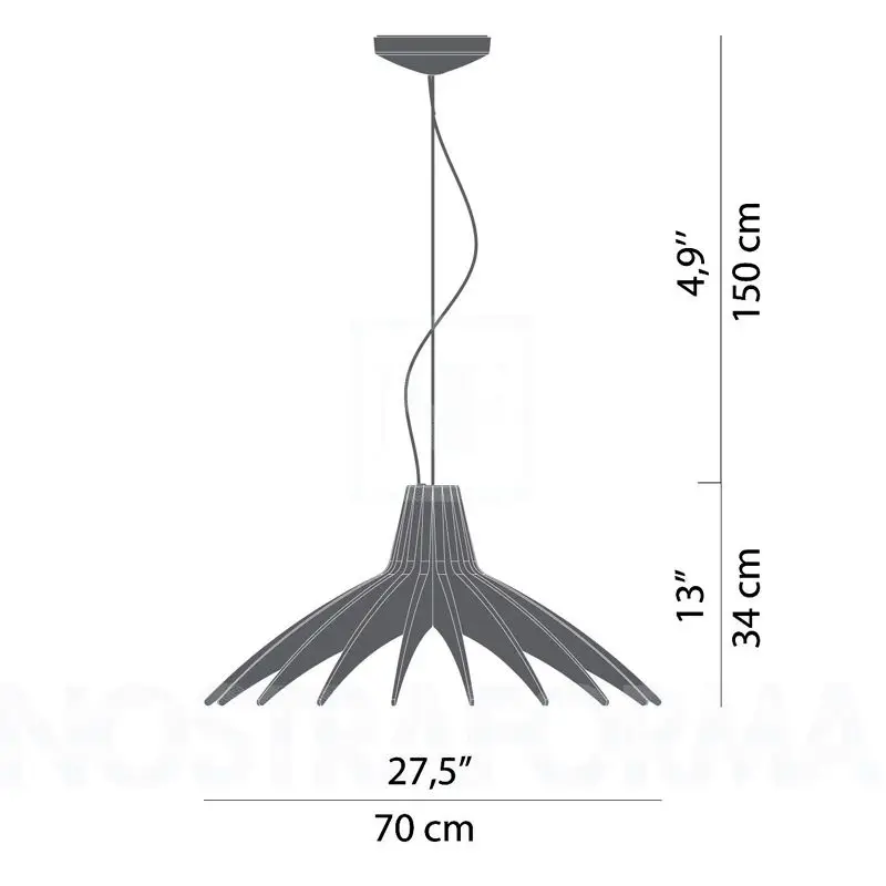 Luceplan Agave 70 Lampada a Sospensione