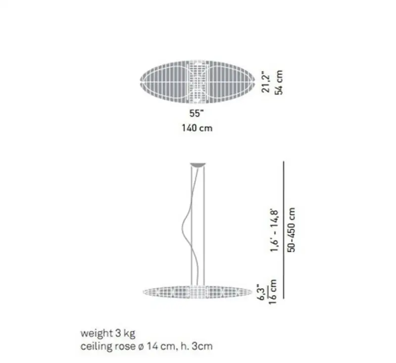 Luceplan Queen Titania Lampada a Sospensione