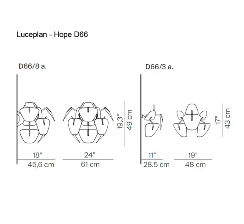 Luceplan Hope D66 Lampada da Parete