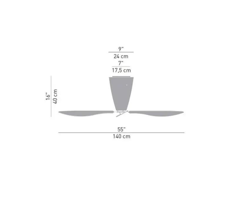 Luceplan Blow Ventilatore Soffitto Multicolor