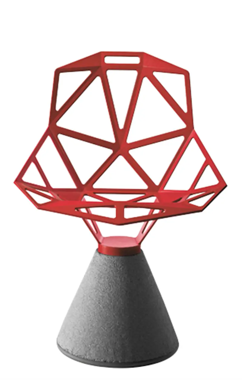 Magis Chair_One sedia con base in cemento