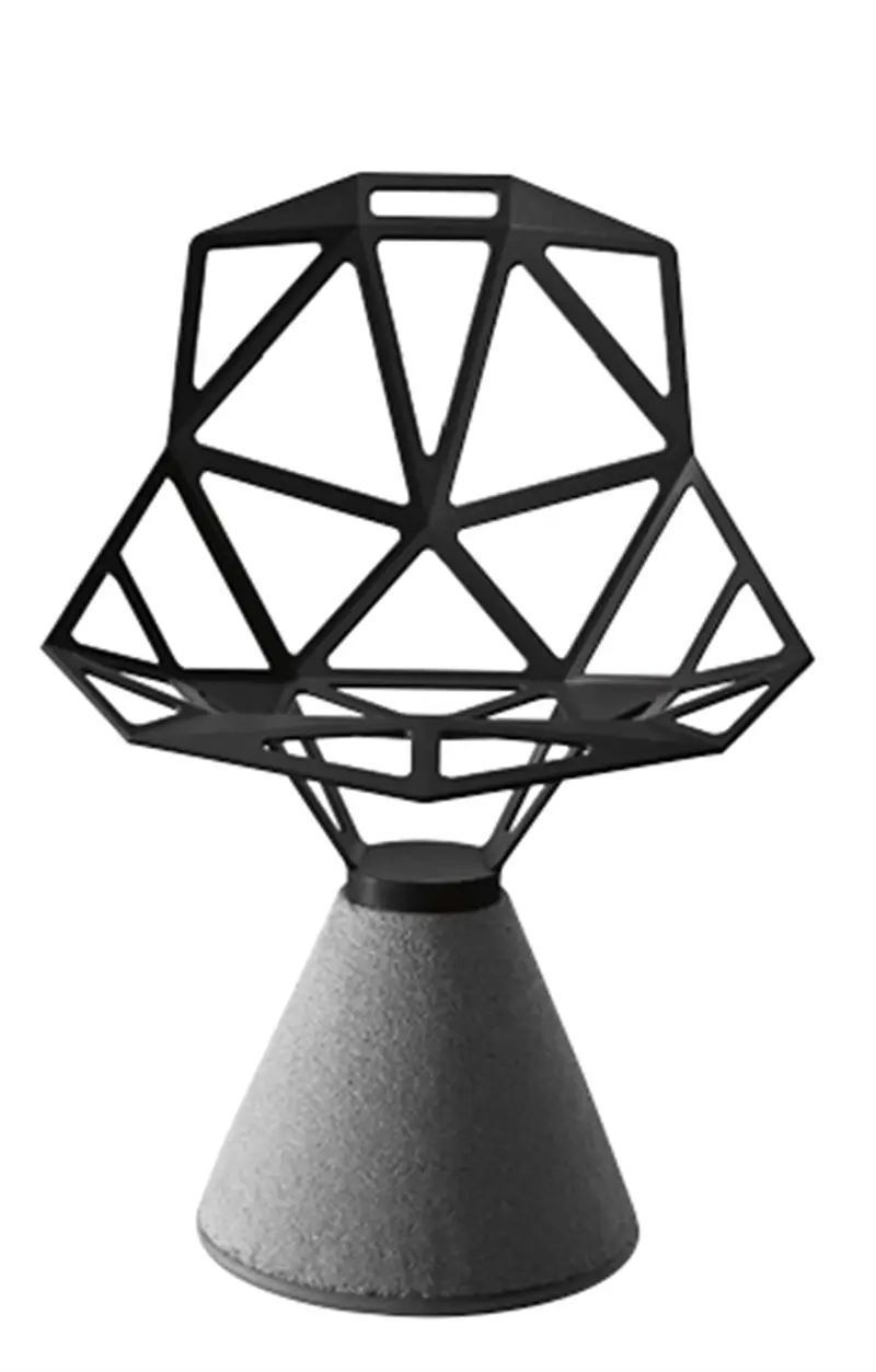 Magis Chair_One sedia con base in cemento