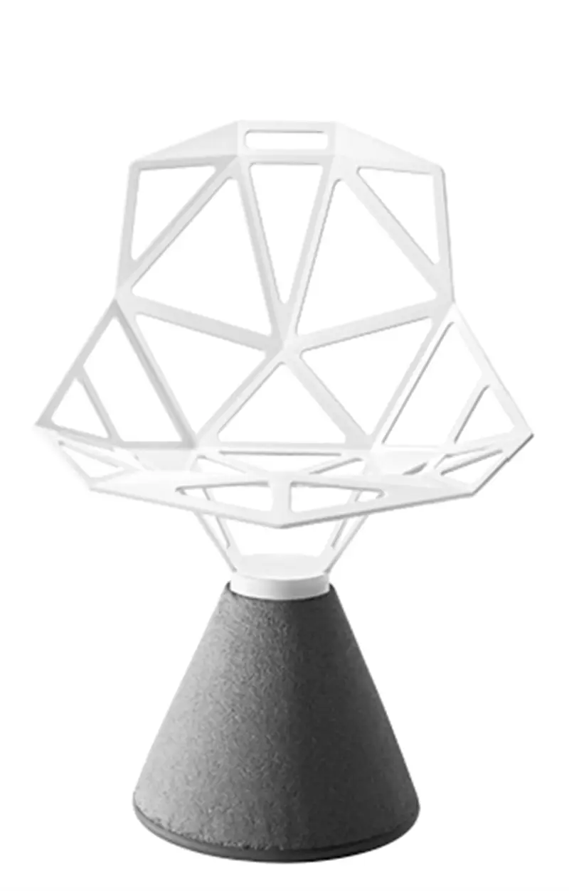 Magis Chair_One sedia con base in cemento