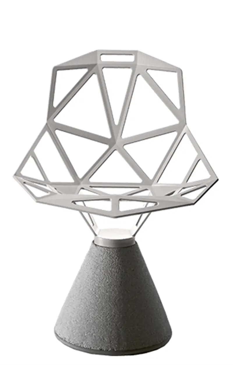 Magis Chair_One sedia con base in cemento