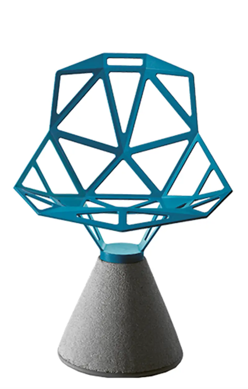 Magis Chair_One sedia con base in cemento