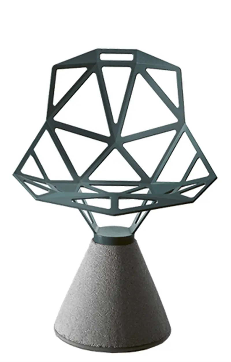 Magis Chair_One sedia con base in cemento