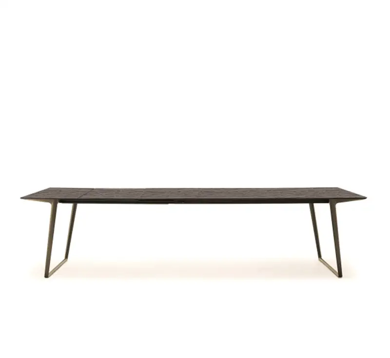 MDF Italia Axy Extension Tavolo Allungabile - 100x220 Rovere Chiaro/Bronzo