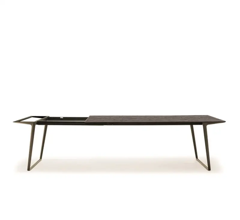 MDF Italia Axy Extension Tavolo Allungabile - 100x220 Rovere Chiaro/Bronzo