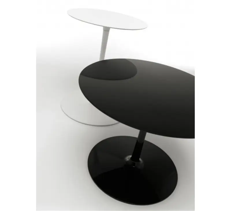 MDF Italia Flow Low table H 43 Nero Lucido